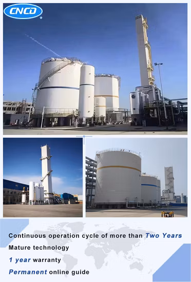 Low Energy Consumption Cryogenic Gas Production Air Separation Unit Liquid Nitrogen Oxygen Generator for Fluid Storage